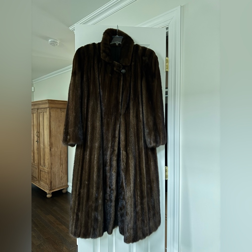 100% mink fur coat